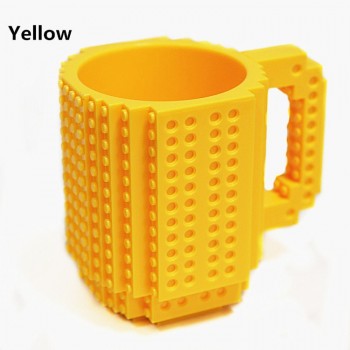 350ml Creative Milk Mug Coffee Cup Creative Build-on Brick Mug Cups Drinking Water Holder for LEGO Building Blocks Design