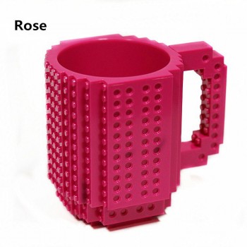 350ml Creative Milk Mug Coffee Cup Creative Build-on Brick Mug Cups Drinking Water Holder for LEGO Building Blocks Design