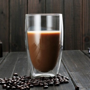450ml Heat-resistant Double Wall Glass Cup Beer Coffee Cups Handmade Healthy Drink Mug Tea Mugs Transparent Drinkware