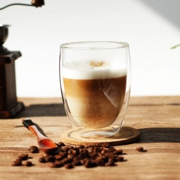 450ml Heat-resistant Double Wall Glass Cup Beer Coffee Cups Handmade Healthy Drink Mug Tea Mugs Transparent Drinkware