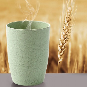 Plain Green Plastic Couple Lover Mouthwash Cup Rinsing Couple Rinse Cup Creative Thick round Water Cup