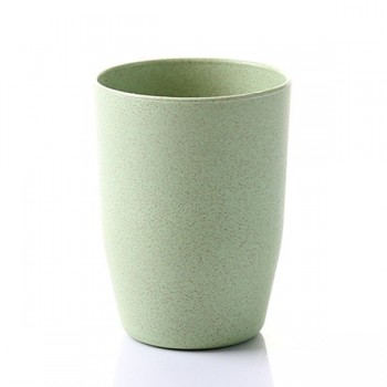 Plain Green Plastic Couple Lover Mouthwash Cup Rinsing Couple Rinse Cup Creative Thick round Water Cup