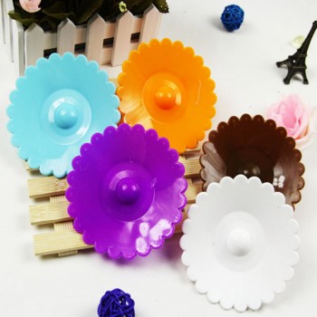 New Sale 10.5cm Cute Anti-dust Silicone Cup Cover Silicone Lovely Bowknot Cup Cover Coffee Suction Seal Lid Cap 6 Colors