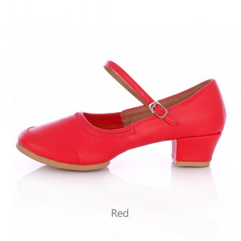 New Women Dance Shoes Spring Autumn Ladies Modern Salsa Tap Latin Dancing Shoes For Woman Jazz Leather Frosted Aerobics Shoes