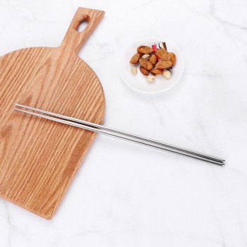 1 Pair Extra Long 14 Inch Hot Pot Chopsticks Cooking Frying Noodle Chopsticks stainless Steel Chinese stylish Chop Sticks