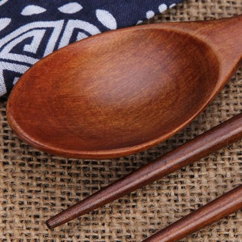 Chinese Chopsticks Environmentally Friendly Portable Wooden Cutlery Sets Wooden Chopsticks And Spoons Travel Suit
