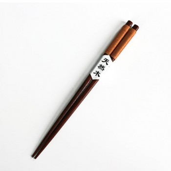 2 Pairs Handmade Japanese Natural Chestnut Wood Chopsticks Set Value Gift