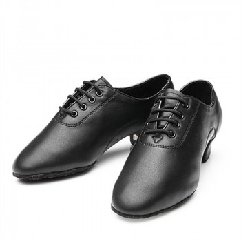 2017 Modern Children boys Mens Ballroom Latin Tango Dance Shoes man Salsa heeled black dancing shoes Big Size 25-45 Top WD038