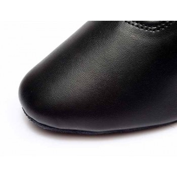 2017 Modern Children boys Mens Ballroom Latin Tango Dance Shoes man Salsa heeled black dancing shoes Big Size 25-45 Top WD038