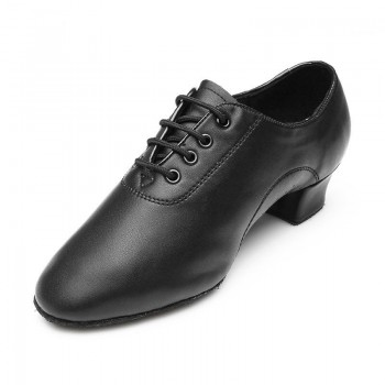 2017 Modern Children boys Mens Ballroom Latin Tango Dance Shoes man Salsa heeled black dancing shoes Big Size 25-45 Top WD038