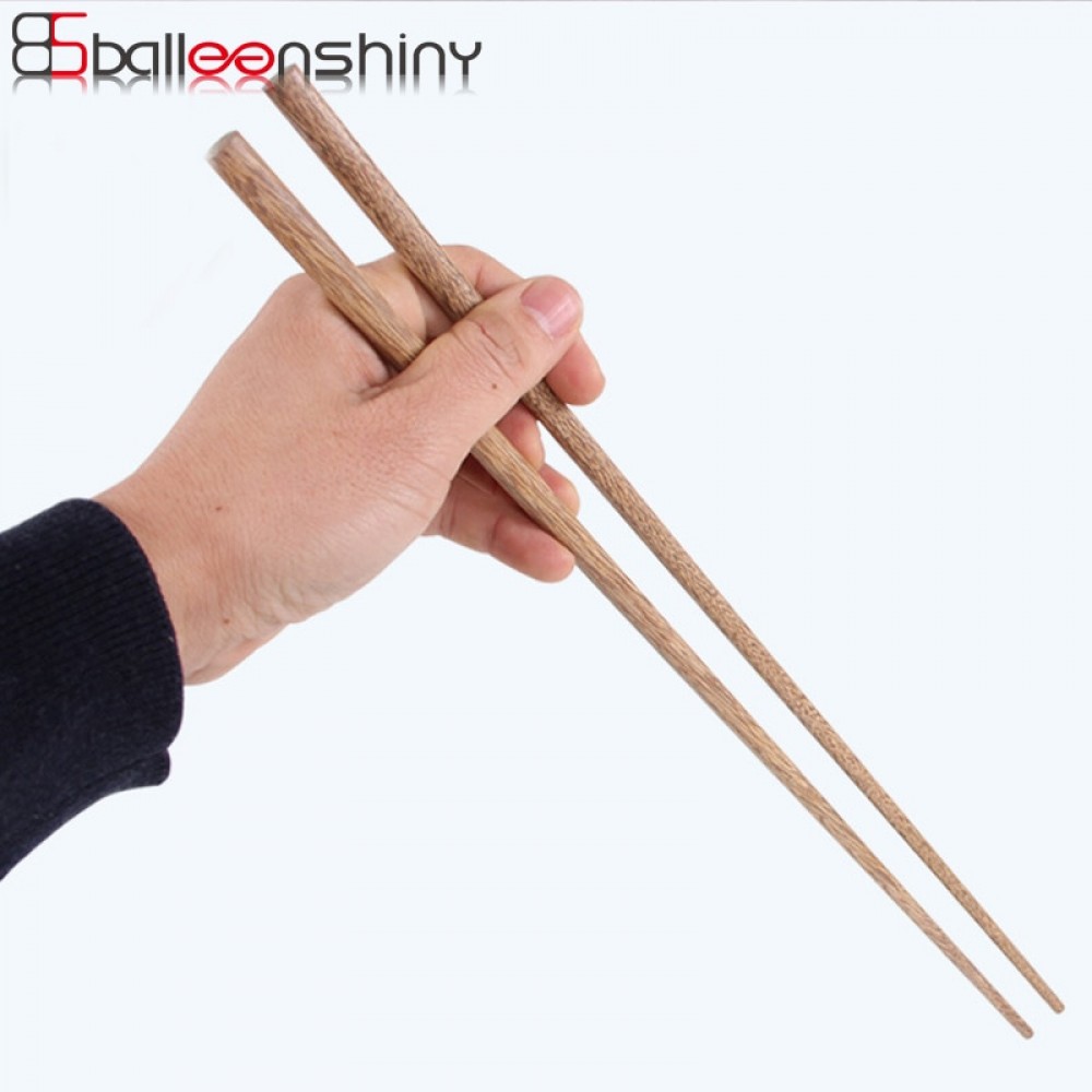 BalleenShiny Super Long Chopsticks Wooden Chopsticks Cook Noodles Deep Fried Hot Pot Chinese Style Food Sticks Kitchen Tools