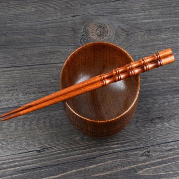2 Pairs Creative Natural Handmade Wood Chopstick Gift Tableware Chopsticks Eco-Friendly chopsticks wood Chinese Chopsticks 8.1