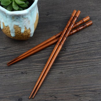 2 Pairs Creative Natural Handmade Wood Chopstick Gift Tableware Chopsticks Eco-Friendly chopsticks wood Chinese Chopsticks 8.1