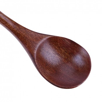 Wooden Spoons Large Long Handled Spoon Kids Spoon Wood Rice Soup Dessert Spoon Coffer Tea Mixing Tableware 20.5 X 3 X 1cm