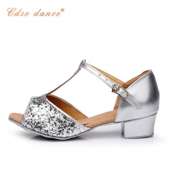 Cdso dance  Children white/black/beige/bronze/ latin/modern/Kids Sneakers dance shoes Girls Shoes Ballroom Salsa Shoes