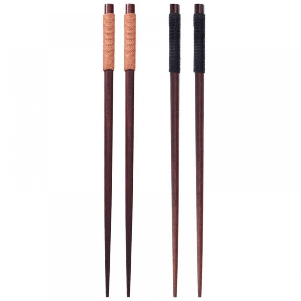 Natural Wood Chopsticks 23.5cm Handmade Japanese Style Sushi Tableware Reusable Eco-Friendly Retro Kitchen Chop Sticks Food Tool