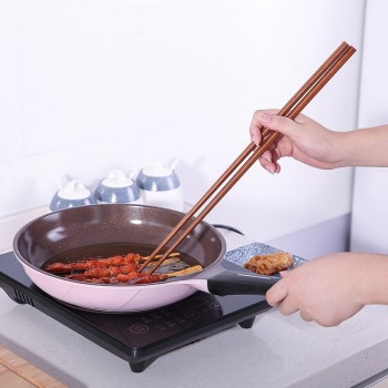 1Pair Chinese Chopsticks Reusable Anti-Skip Long Handled Chopsticks for Fry Food Kitchen Tool 42CM