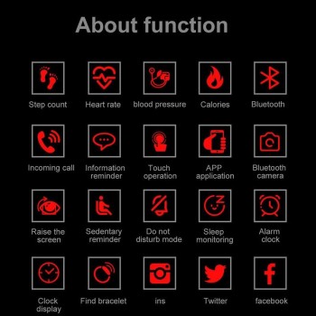 Waterproof Smart Watch Bluetooth Heart Rate Blood Pressure Fitness Tracker for Android IOS Birthday Gift Decor New
