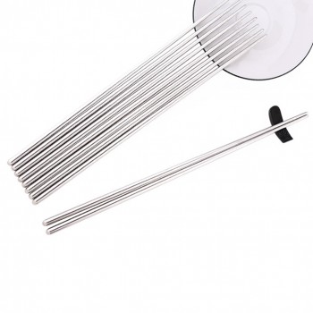 ROSENICE 1 Pair of Stainless Steel Extra Long 14 Inch Hot Pot Chopsticks Cooking Frying Noodle Chopsticks
