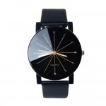 2019 New Fashion Simple Lovers Couple Watch Men Women Quartz Clock PU Leather Dial Clock Leather Wrist Watch Relogio Masculino