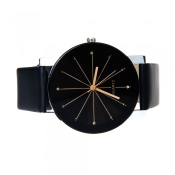 2019 New Fashion Simple Lovers Couple Watch Men Women Quartz Clock PU Leather Dial Clock Leather Wrist Watch Relogio Masculino