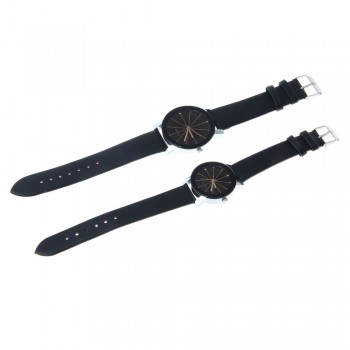 2019 New Fashion Simple Lovers Couple Watch Men Women Quartz Clock PU Leather Dial Clock Leather Wrist Watch Relogio Masculino