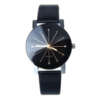2019 New Fashion Simple Lovers Couple Watch Men Women Quartz Clock PU Leather Dial Clock Leather Wrist Watch Relogio Masculino