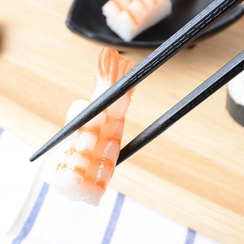Japanese Styles Chopsticks Black Non-Slip Sushi Chopsticks Set Chinese Food Tools Tableware Kitchen Accessories 1 Pair 7 Types