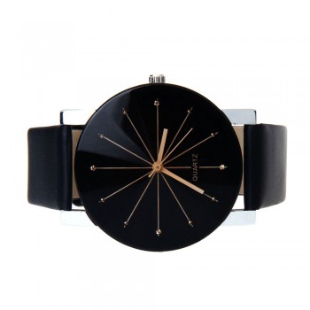 Couple Watches Fashion 2pcs/set Lovers Watches Casual And Quartz Dial Clock Leather Wrist Watch Stainless Steel Dropshipping