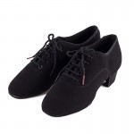 Genuine BD Men shoes Latin Dance Shoes Adult two point Soles Teacher Shoes Soft base Dance shoes male 417 Oxford Cloth Heel 4.5