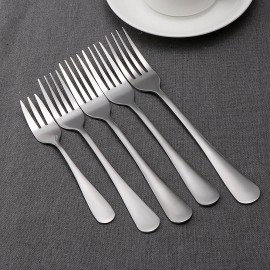 Useful Stainless Steel Main Fork Dining Fork for Adult Child Dessert Fruit Tableware Fruite Dessert Kitchen Tools Meal Tableware