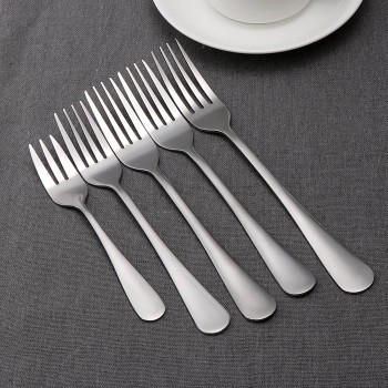 Useful Stainless Steel Main Fork Dining Fork for Adult Child Dessert Fruit Tableware Fruite Dessert Kitchen Tools Meal Tableware