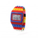 2018 Shhors watch Rainbow Classic Unisex fashion watches Coloful stripe Cheap Digital LED Light Drop shipping