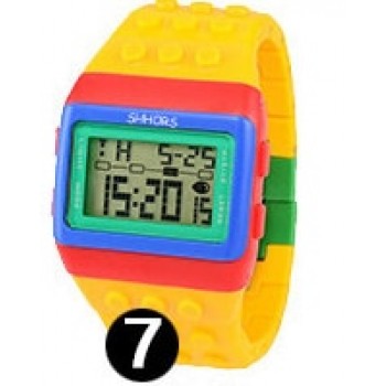 2018 Shhors watch Rainbow Classic Unisex fashion watches Coloful stripe Cheap Digital LED Light Drop shipping