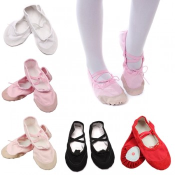 Ballet Dance Dancing Shoes Pointe For Children Kids Girls Women Soft Flats Shoes Comfortable Fitness Breathable Slippers