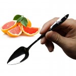 Long Handle Stainless Steel Spoons Fruit Grapefruit Spoon Mirror Polishing Dessert Coffee Stirring Spoons Tea Spoons for Kid17cm