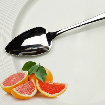 Long Handle Stainless Steel Spoons Fruit Grapefruit Spoon Mirror Polishing Dessert Coffee Stirring Spoons Tea Spoons for Kid17cm