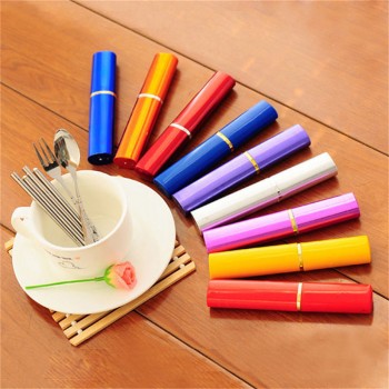 3Pcs Outdoor Tableware Sanitary Stainless Steel Chopsticks Fork Spoon For Camping Hiking Travel ultra-light Picnic Cutlery Set