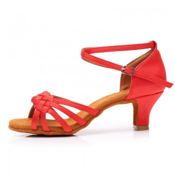 DIPLIP Latin Dance Shoes For Women  Tango Salsa Girls Ballroom Dance High Heels soft Dancing Shoes 5/7cm Ballroom Dance shoes