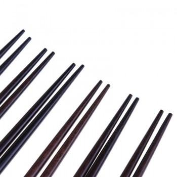 New Popular Japanese Chopsticks Tied Tip Line Natural Wood Chopsticks Sushi Chopsticks Black Iron Wood Students Retro Tableware