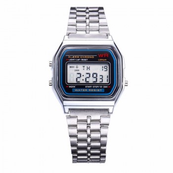 Men Women Watch Clock Gold Silver Vintage Stainless Steel LED Digital Sports Military Wristwatches Hodinky Relogio Masculino