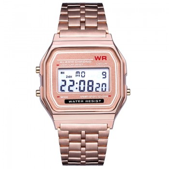 Men Women Watch Clock Gold Silver Vintage Stainless Steel LED Digital Sports Military Wristwatches Hodinky Relogio Masculino
