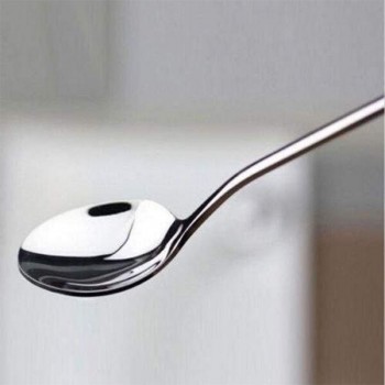 2 Pcs Lovely Mulit Function Long Handled Stainless Steel Delicate Students Stirring Korean Tableware Icecream Spoon