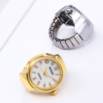 Dial Quartz Analog Watch Creative Steel Cool Elastic Quartz Finger Ring Watch zegarek damski montre femme relogio feminino 2018