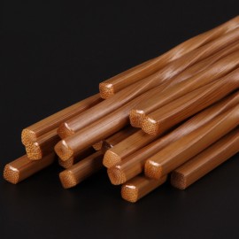 Chinese Chopsticks Handmade Carbonized Bamboo Household Fresh Modern Style Travelling Tableware Utensils Chopsticks