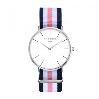 2018 New CHRONOS Watches For Men Women Ultra Slim Quartz Watch with Simple Nylon Band Relogio Masculino Fashion Wristwatches