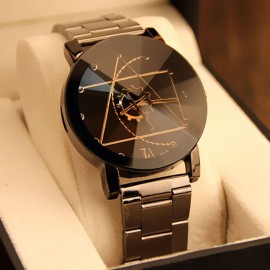 Hot Fashion Couple Watches Stainless Steel Luxury Brand Women Man Quartz Wrist Watch For Lovers Relogio Feminino Drop Shipping