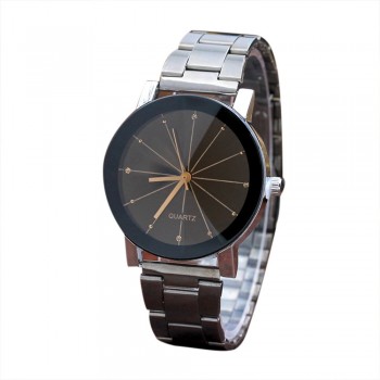Couple Watches Fashion 2018 1pcs  Stainless Steel Band Analog Gear Quartz Movement Wrist Watch Dropshipping