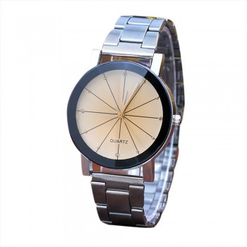Couple Watches Fashion 2018 1pcs  Stainless Steel Band Analog Gear Quartz Movement Wrist Watch Dropshipping