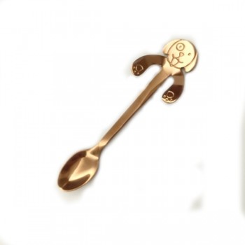 Coffee Tea Spoon Ground Coffee Mini Dog Long Handle Portable Spoon Drinking Tools Stainless Steel Kitchen Gadget Flatware